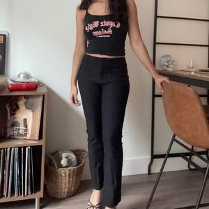 LAND N SEA Black Bootcut Dress Pants Women's Size 6 Flared Leg Office Casual